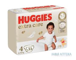 Huggies Extra Care підгузники дитячі 4 (8-16кг) 33шт