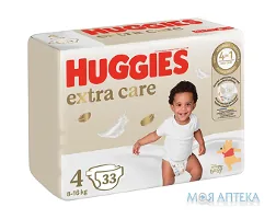 Підгузки Хаггіс (Huggies) Extra Care 4 (8-16 кг) 33 шт.