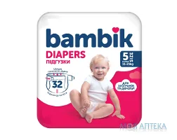 Підгузки Bambik (Бамбік) Medium Junior 5 (11-25 кг) 32 шт.