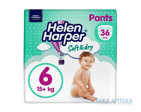 Підгузки-трусики дитячі Хелен Харпер (Helen Harper) Soft&Dry XL 6 (16+ кг) №36
