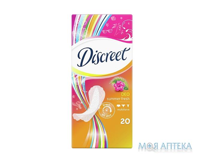 Гигиенические прокладки ежедневные Discreet Deo (Дискрит Део) Summer Fresh multiform №20