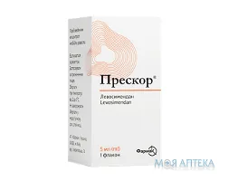 Прескор концентрат д/приг. р-ну д/інф. 2,5 мг/мл по 5 мл №1 у флак.