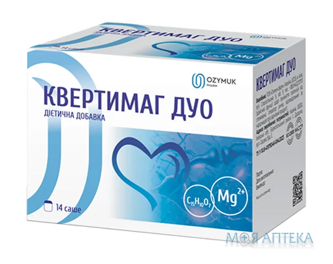 Квертимаг Дуо порошок д/перор. заст. з підсолоджувачем по 5 г №14 у пак.
