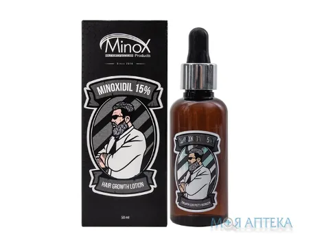 Лосьйон для росту волосся Мінокс (Minox) 15 чоловічий 50 мл у флак.