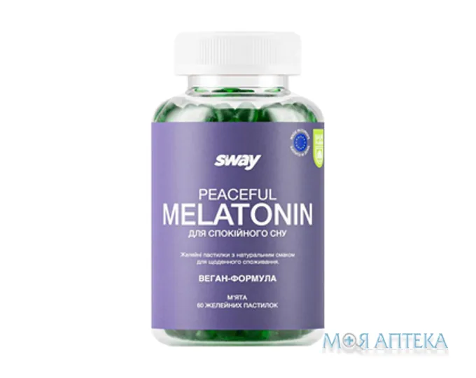 Sway (Свей) Мелатонін Baum Pharm желатинові пастилки №60