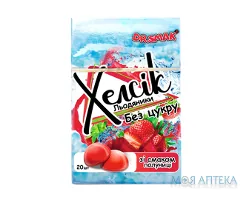 Хелсік Dr.Smak (Др. Смак) Льодяники з вітаміном С без цукру зі смаком полуниці №20
