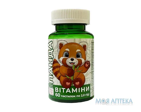 Вітаміни желейні Панда на основі пектину пастилки по 2 г №60