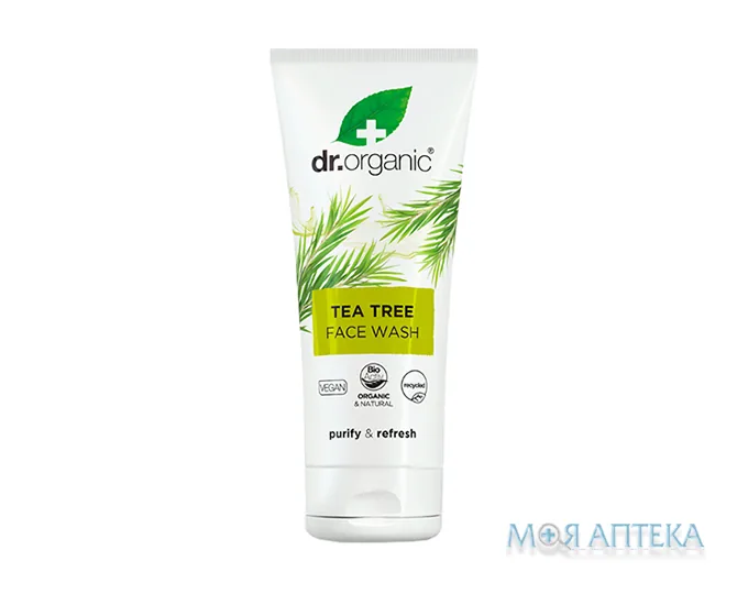 Др. Органік (Dr. Organic) Гель для вмивання з екстрактом чайного дерева 200 мл