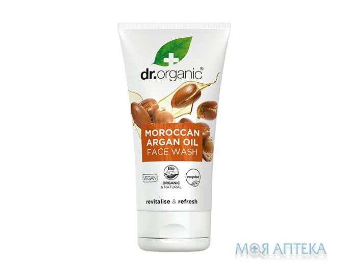 Др. Органік (Dr. Organic) Гель для вмивання з марокканською аргановою олією очищуючий 150 мл