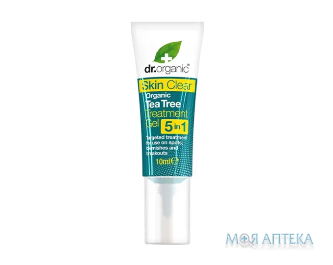 Др. Органік (Dr. Organic) Гель для обличчя Skin Clear 5 в 1 від недоліків та запалень шкіри 10 мл