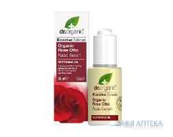 Др. Органік (Dr. Organic) Сироватка для обличчя відновлююча з олією троянди Отто 30 мл
