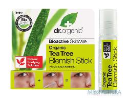 Др. Органік (Dr. Organic) Стік для обличчя від недоліків шкіри з екстрактом чайного дерева 8 мл