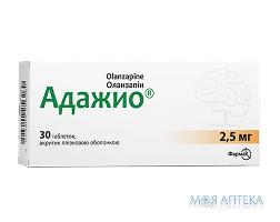 Адажио таблетки, п/плен. обол. по 2.5 мг №30 (10х3)