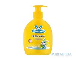 Вухастик Крем-мило дитяче рідке з алое та оливковою олією з дозатором 300 мл