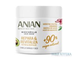 Anian (Аніан) Маска для пошкодженого волосся з рослинним кератином відновлююча 350 мл