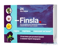 Фінсла з екстрактом ісландського моху пастилки №24