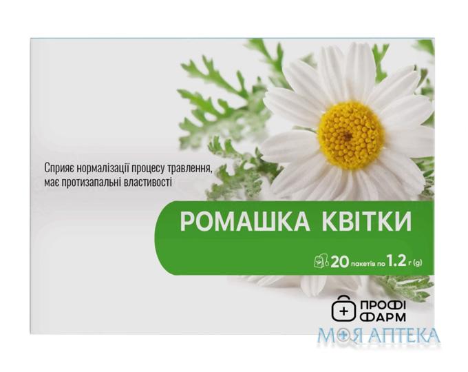 Фіточай Ромашки Квітки Профі Фарм по 1,2 г у філ.-пак. №20