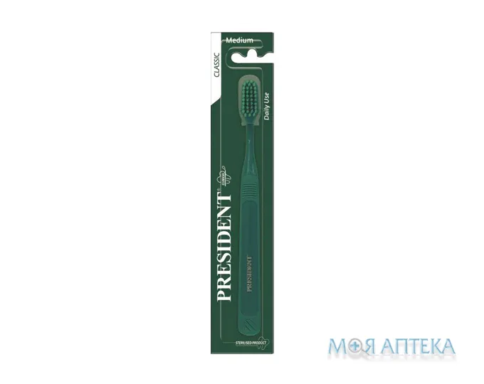President (Президент) Зубна щітка Classic Medium №1