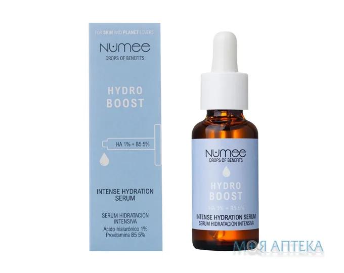 Numee (Нумі) Сироватка для обличчя Hydro boost (Гідро сплеск) зволожуюча з гіалуроновою кислотою 30 мл