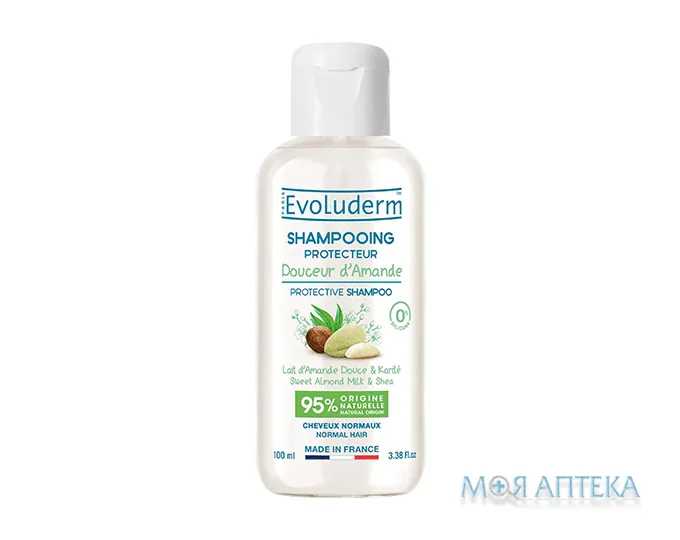 Еволюдерм (Evoluderm) Шампунь для нормального волосся захисний з мигдалевим молоком 100 мл
