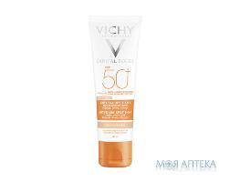 Vichy Capital Soleil (Віші Капіталь Солей) крем сонцезахисний для обличчя проти пігментних плям 3 в1, тонуючий ефект, SPF 50+, 50 мл