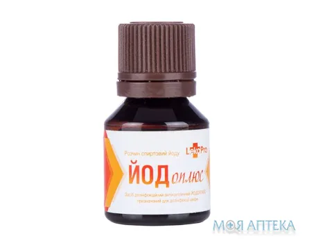 Йодоплюс ЛекоПро (LekoPro) р-н спирт. д/зовн. заст. 5% фл. 10 мл