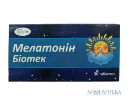 Мелатонін Біотек таблетки по 3 мг №30 (10х3)