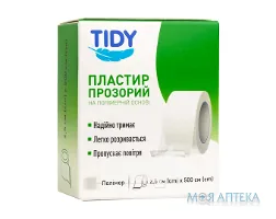 Пластир медичний TIDY 2,5 см х 500 см, на прозорый полімерній основі