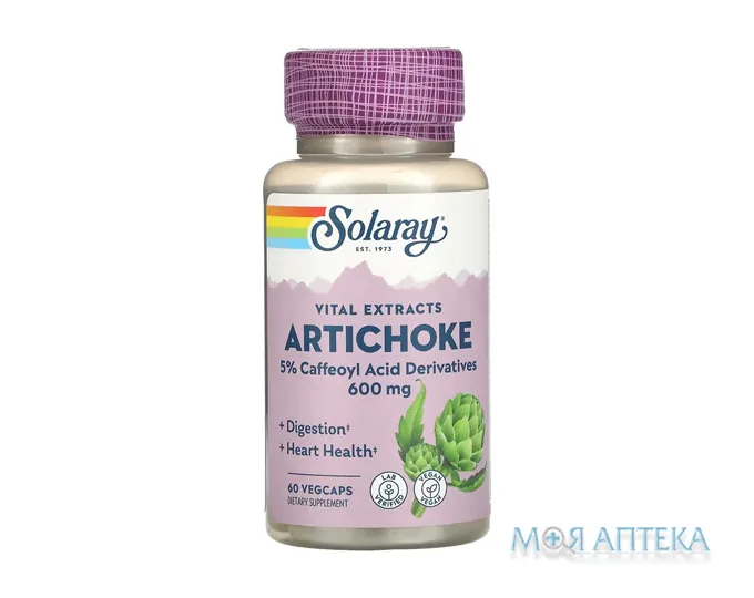 Solaray (Соларей) Екстракт Артишоку капсули №60