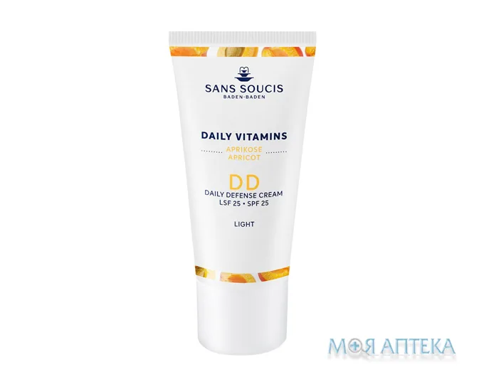 Сан Сусі (Sans Soucis) Крем для обличчя Daily Vitamins DD захисний світлий SPF25 Абрикос 30 мл