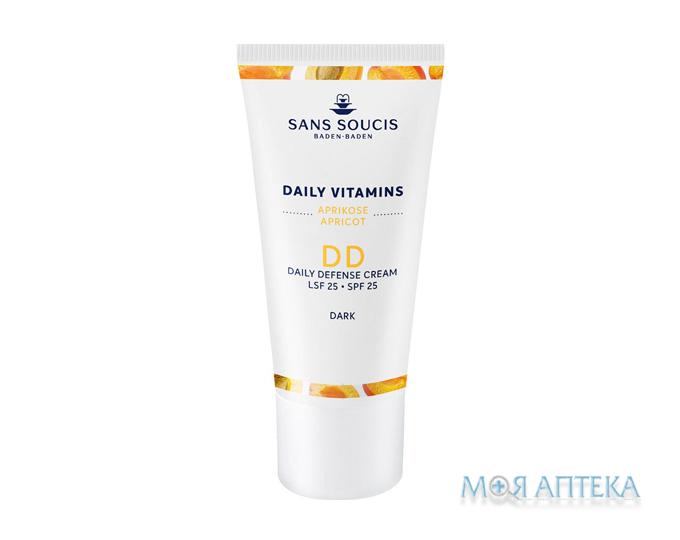 Сан Сусі (Sans Soucis) Крем для обличчя Daily Vitamins DD захисний темний SPF25 Абрикос 30 мл