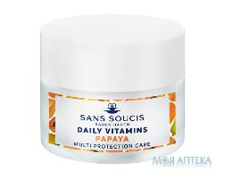 Догляд Sans Soucis (Сан Сусі) Daily Vitamins мультизахисний Папайя д/норм.сухої шкіри 50 мл