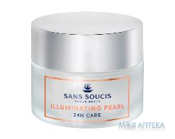 Сан Суси (Sans Soucis) Крем-уход для лица Illuminating Pearl 24h подтягивающий для сияния нормальной кожи 50 мл
