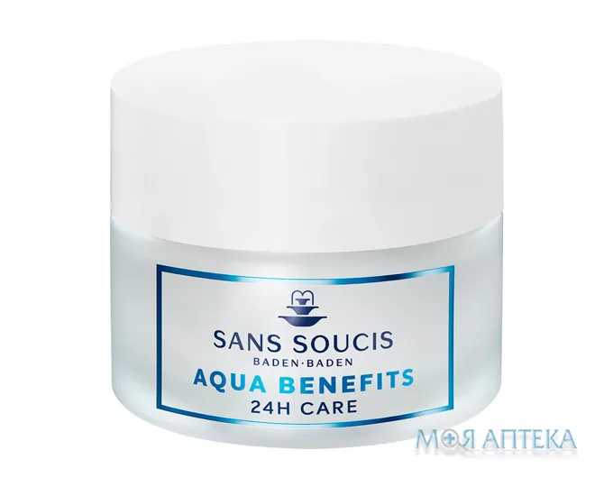 Сан Сусі (Sans Soucis) Крем-догляд для обличчя Aqua Benefits 24h зволоження для нормальної шкіри 50 мл