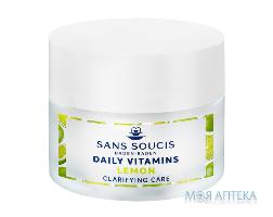 Сан Сусі (Sans Soucis) Крем-догляд для обличчя Daily Vitamins очищуючий Лимон для комбінованої шкіри 50 мл