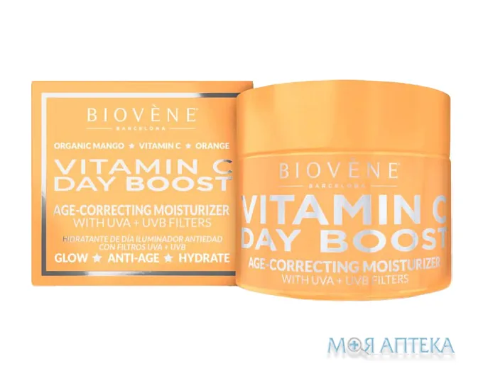 Біовен (Biovene) Крем для обличчя проти зморшок з вітаміном С зволожуючий денний 50 мл