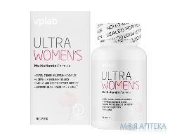 Женская мультивитаминная формула VPLAB (ВПЛаб) UltraVit (Ультравит) каплеты для здоровья и благополучия женщин упаковка 90 шт