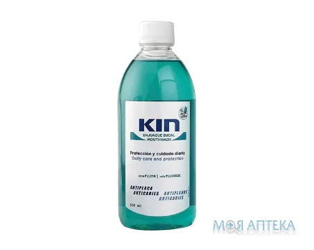Кін (Kin) Gingival Ополіскувач для ротової порожнини проти карієсу з фтором 500 мл