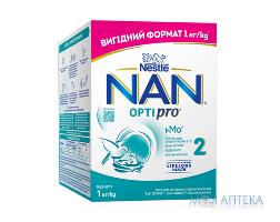 Смесь молочная детская NESTLE (Нестле) Нан 2 Optipro (Оптипро) с олигосахаридом 2?FL для детей от 6 месяцев 1000 г