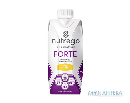 Нутрего (Nutrego) Форте з ванільним смаком 330 мл