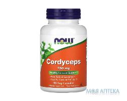 NOW Cordyceps (Кордицепс) капс. 750 мг №90