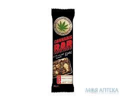 Батончик-Мюслі Cannabis Bar (Канабіс Бар) з волоським горіхом, насіння канабісу, 40 г