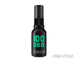 100КБД (100CBD) Олія спрей орал. з м`ятним смаком 10% 2000 мг, 20 мл