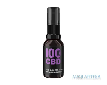 100КБД (100CBD) Олія спрей орал. з м`ятним смаком 30% 6000 мг, 20 мл
