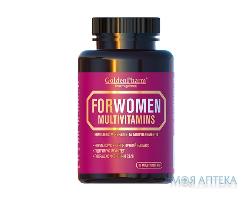 Мультивитамины для женщин таблетки для улучшения состояния волос, кожи и ногтей флакон 60 шт
