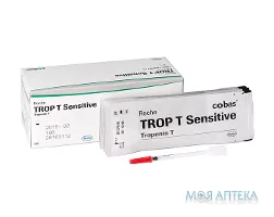 Roche Швидкий тест на тропонін T ТРОП Т Сенситів тест-система №10