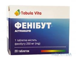 Фенібут-Астрафарм Tabula vita (Табула Віта) таб. 250 мг №20 (10х2)