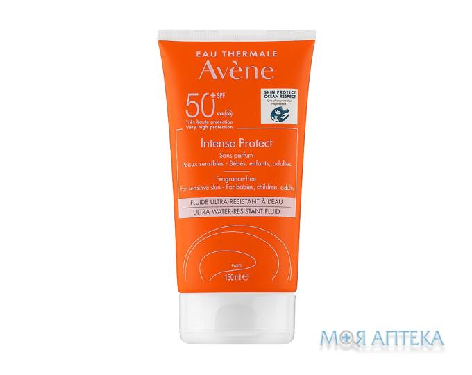 Avene (Авен) Sun Intense Protect SPF 50+ Флюид солнцезащитный для чувствительной кожи, 150 мл