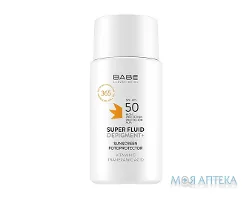 Babe Laboratorios (Бабе Лабораторіос) Cонцезахисний флюїд депігмент SPF 50 з транексамовою кислотою і Вітаміном С, 50 мл