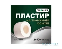 Пластир медичний Dr. Bauer (Др. Бауер) на тканій основі 2 см x 500 см котушка